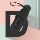 Capsule Umbrella Mini Pocket UV Resistant 2 Use 5 Section 8 Edged Outdoor Accessories Black
