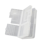 Electronic Components Storage Box Multipurpose Double Layer Rectangular PP Clear Component Containers - Side View