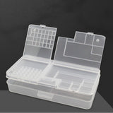 Electronic Components Storage Box Multipurpose Double Layer Rectangular PP Clear Component Containers