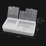 Electronic Components Storage Box Multipurpose Double Layer Rectangular PP Clear Component Containers