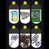 Electronic Components Storage Box Multipurpose Double Layer Rectangular PP Clear Component Containers - Low Angle