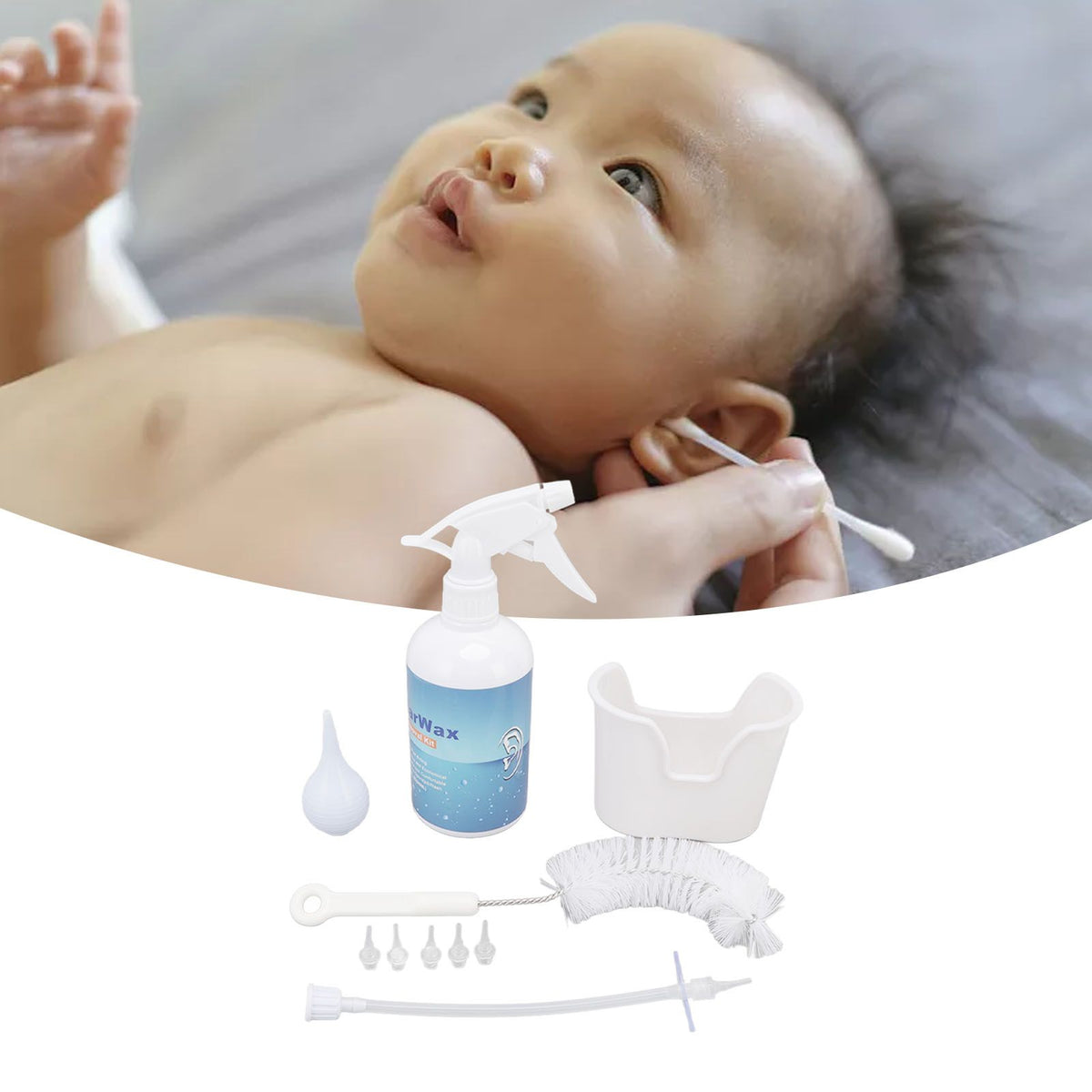 Ear Cleaning Kits 500ml Professional Ear Washer Irrigation Flushing Kit Ear Wax Removal Tool for Home Use