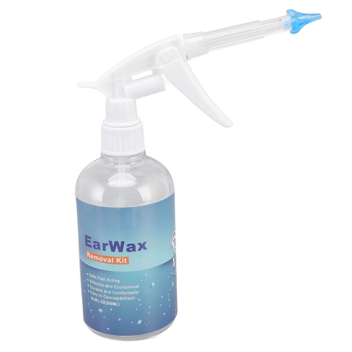 Ear Cleaning Kits 500ml Ear Washer Spray Bottle System with Professional Ear Muff Ear Wax Removal Tool for Home