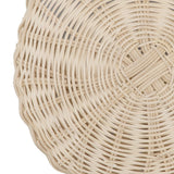 Wall Hanging Rattan Basket Multifunctional Wall Mounted Woven Storage Basket for Home Beige - Extra Image