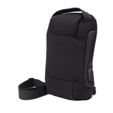 Shoulder Backpack Breathable Large Capacity Lockable Zipper Oxford Cloth Portable Sling Bag for Women Men Black