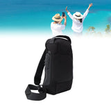 Shoulder Backpack Breathable Large Capacity Lockable Zipper Oxford Cloth Portable Sling Bag for Women Men Black - Extra Image