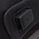 Shoulder Backpack Breathable Large Capacity Lockable Zipper Oxford Cloth Portable Sling Bag for Women Men Black - Extra Image