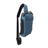 Shoulder Backpack Breathable Large Capacity Lockable Zipper Oxford Cloth Portable Sling Bag for Women Men OD Green - Front View