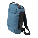 Shoulder Backpack Breathable Large Capacity Lockable Zipper Oxford Cloth Portable Sling Bag for Women Men OD Green - Side View