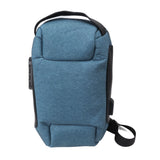 Shoulder Backpack Breathable Large Capacity Lockable Zipper Oxford Cloth Portable Sling Bag for Women Men OD Green - Top-Down View