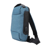 Shoulder Backpack Breathable Large Capacity Lockable Zipper Oxford Cloth Portable Sling Bag for Women Men OD Green