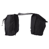 Bike Rear Seat Carrier Pack Portable Large Capacity Bicycle Rear Seat Bag for Outdoor Black - 45-Degree Angle