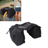 Bike Rear Seat Carrier Pack Portable Large Capacity Bicycle Rear Seat Bag for Outdoor Black - Extra Image