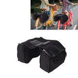 Bike Rear Seat Carrier Pack Portable Large Capacity Bicycle Rear Seat Bag for Outdoor Black