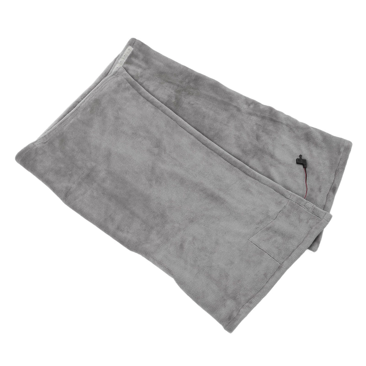 USB Electric Blanket Cozy Soft Portable Temperature Control Machine Washable Heated Shawl Throws for Car Home Travel Light Grey