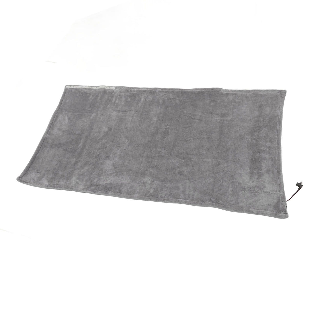 USB Electric Blanket Cozy Soft Portable Temperature Control Machine Washable Heated Shawl Throws for Car Home Travel Light Grey