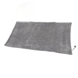USB Electric Blanket Cozy Soft Portable Temperature Control Machine Washable Heated Shawl Throws for Car Home Travel Light Grey