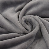 USB Electric Blanket Cozy Soft Portable Temperature Control Machine Washable Heated Shawl Throws for Car Home Travel Light Grey
