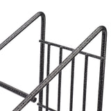 Wire Bottle Holder 4 Compartments Stainless Steel Syrup Bottle Holder Stable Coffee Spice Rack Shelf for Kitchen - Extra Image