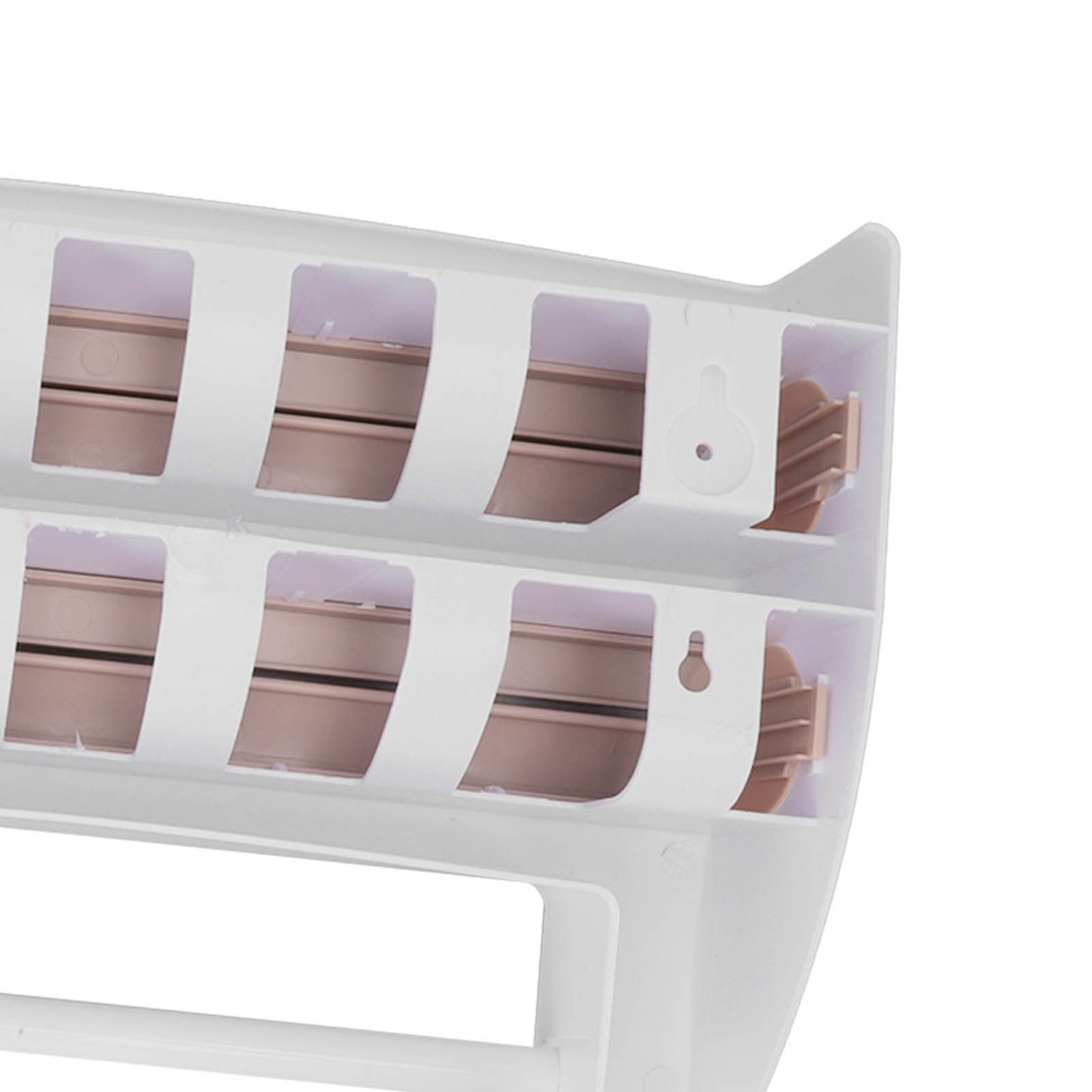 Cling Film Holder Wall Mount Multifunctional Cling Film Cutter with Screws for Kitchen Khaki