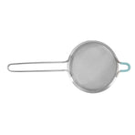60 Mesh Fine Strainer Stainless Steel Handheld Flour Colander with Long Handle for Kitchen 14cm/5.5in