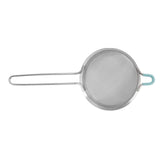 60 Mesh Fine Strainer Stainless Steel Handheld Flour Colander with Long Handle for Kitchen 14cm/5.5in - 45-Degree Angle