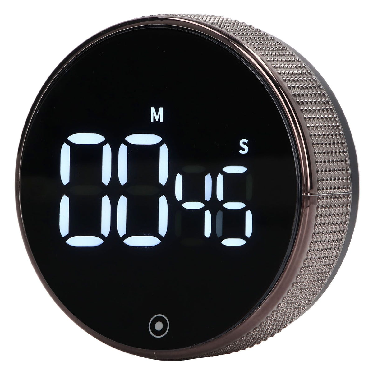 Kitchen Timer Rotating Silent Magnetic Suction Kids Study Timer LED Countdown Timer Black