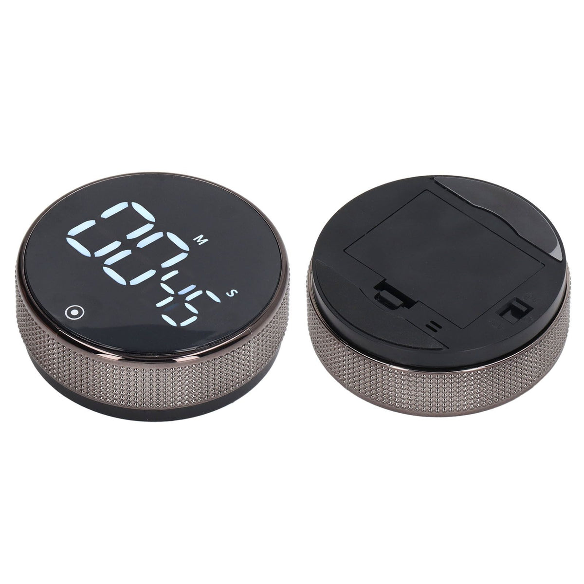 Kitchen Timer Rotating Silent Magnetic Suction Kids Study Timer LED Countdown Timer Black