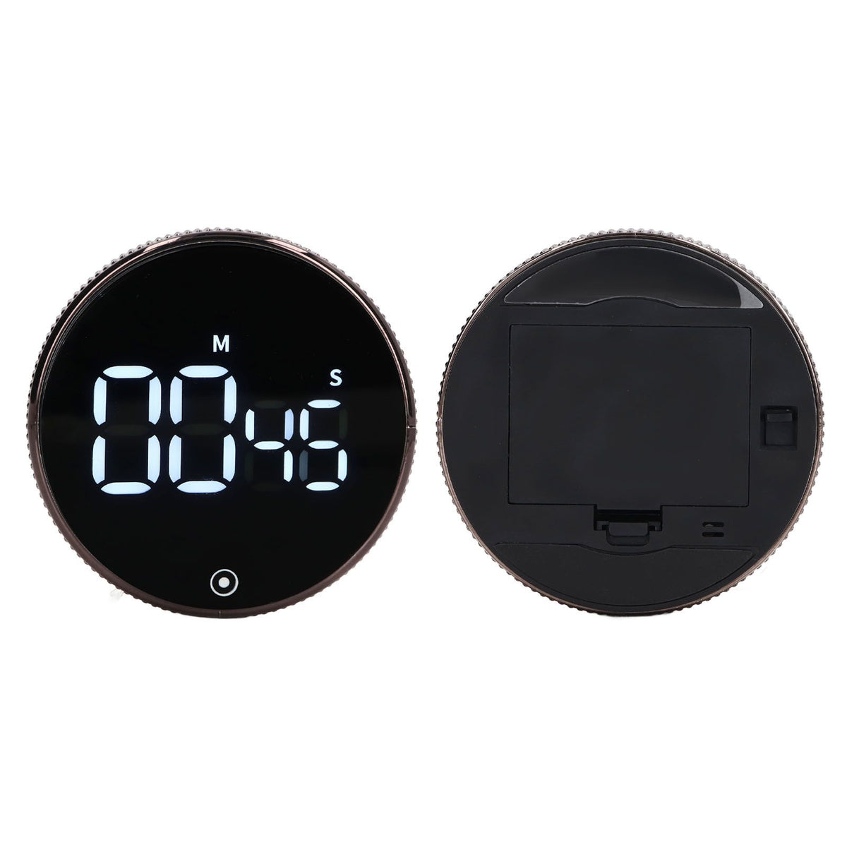 Kitchen Timer Rotating Silent Magnetic Suction Kids Study Timer LED Countdown Timer Black