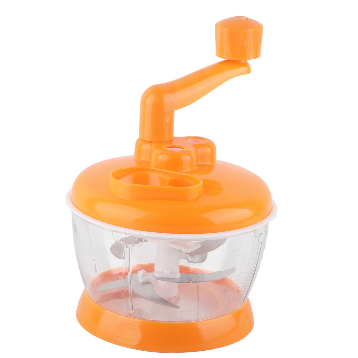 Manual Vegetable Grinder PP Stainless Steel Food Grade Compact Portable Food Vegetable Grinder for Kitchen Restaurant 6 Blades