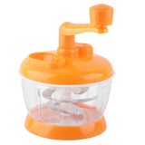 Manual Vegetable Grinder PP Stainless Steel Food Grade Compact Portable Food Vegetable Grinder for Kitchen Restaurant 6 Blades