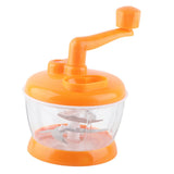 Manual Vegetable Grinder PP Stainless Steel Food Grade Compact Portable Food Vegetable Grinder for Kitchen Restaurant 6 Blades