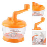 Manual Vegetable Grinder PP Stainless Steel Food Grade Compact Portable Food Vegetable Grinder for Kitchen Restaurant 6 Blades