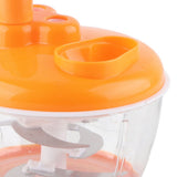Manual Vegetable Grinder PP Stainless Steel Food Grade Compact Portable Food Vegetable Grinder for Kitchen Restaurant 6 Blades