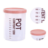 Storage Jars Plastic Material Stackable Transparent Body Large Capacity Rotatable Sealing Cover Airtight Jars with Lids Large Color Random - Side View