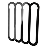 Wall Capsule Holder Compatible For VertuoLine Capsule Pods Vertically Horizontally Mounted Coffee Capsule Rack Storage Black - Rear View