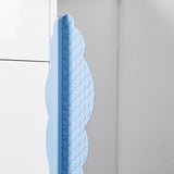 Kitchen Sink Water Splashing Guard Silicone Water Splatter Guard with Suction Cup for Dishes Washing Light Blue Clouds