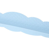 Kitchen Sink Water Splashing Guard Silicone Water Splatter Guard with Suction Cup for Dishes Washing Light Blue Clouds - Top-Down View