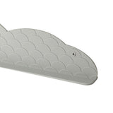 Kitchen Sink Water Splashing Guard Silicone Water Splatter Guard with Suction Cup for Dishes Washing Upgrade Light Gray