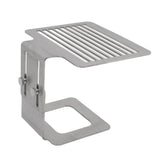 Coffee Machine Scale Rack Stainless Steel Height Adjustable Strong Weighing Rack Silver - Side View