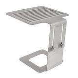 Coffee Machine Scale Rack Stainless Steel Height Adjustable Strong Weighing Rack Silver - Low Angle