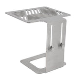 Coffee Machine Electronic Scale Rack 304 Stainless Steel Adjustable Height Coffee Machine Scale Weighing Stand Silver - Front View