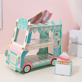 Cartoon Car Cake Stand Dessert Table DIY Disposable Paper Wedding Birthday Party Decoration 37x20x34