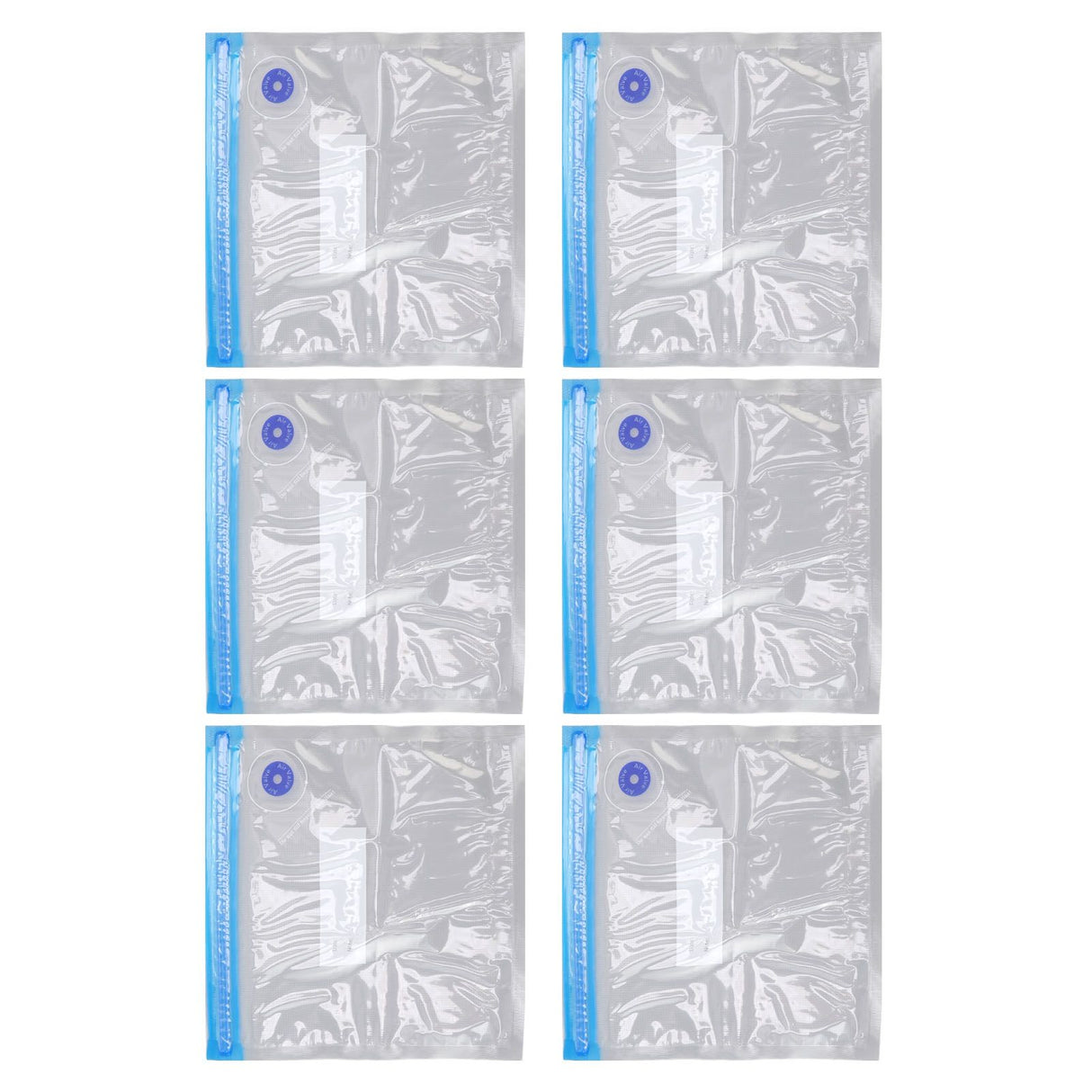 10pcs Food Vacuum Bag 22x21cm Household Thickened Transparent Food Grade Vacuum Sealer Bag for Kitchen