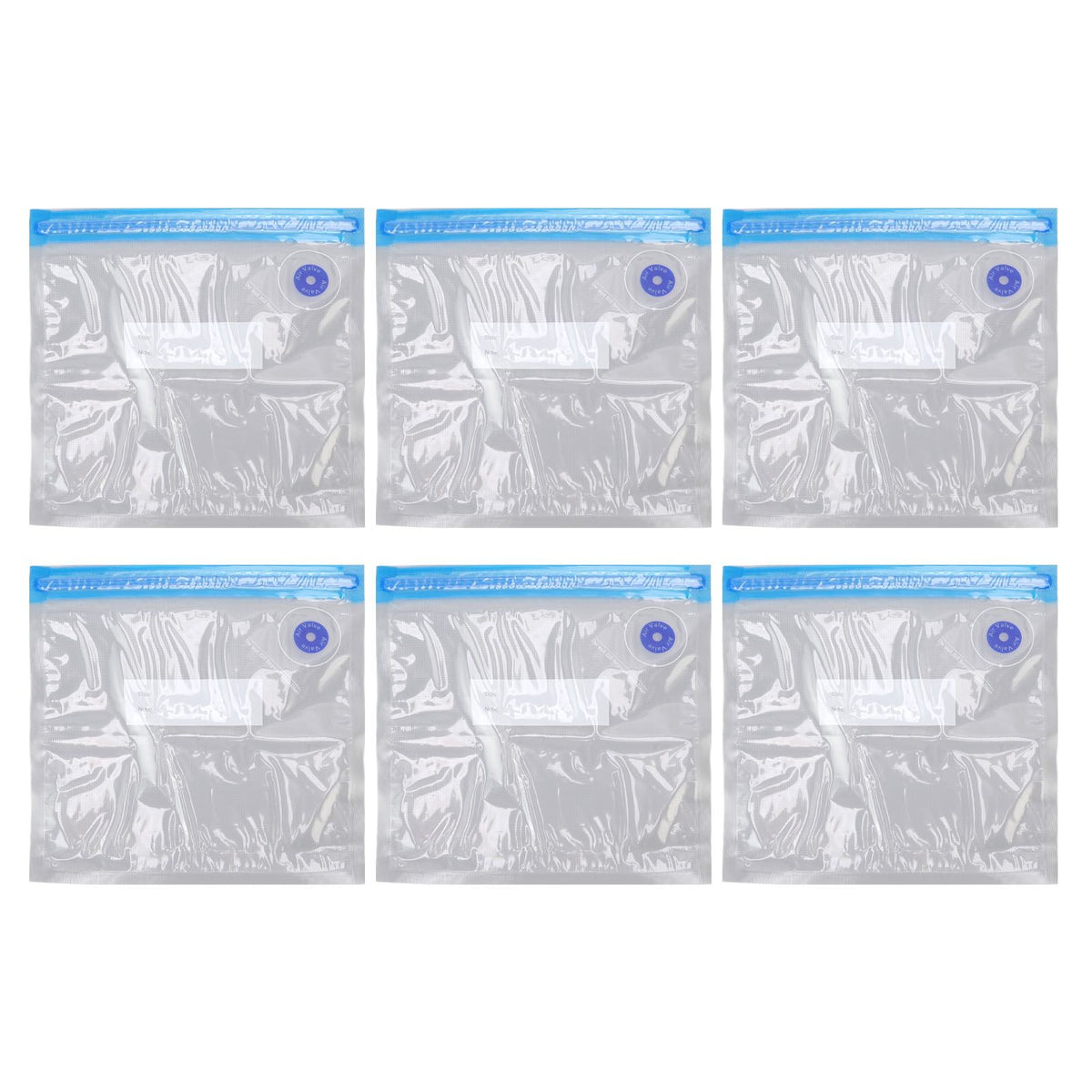 10pcs Food Vacuum Bag 22x21cm Household Thickened Transparent Food Grade Vacuum Sealer Bag for Kitchen