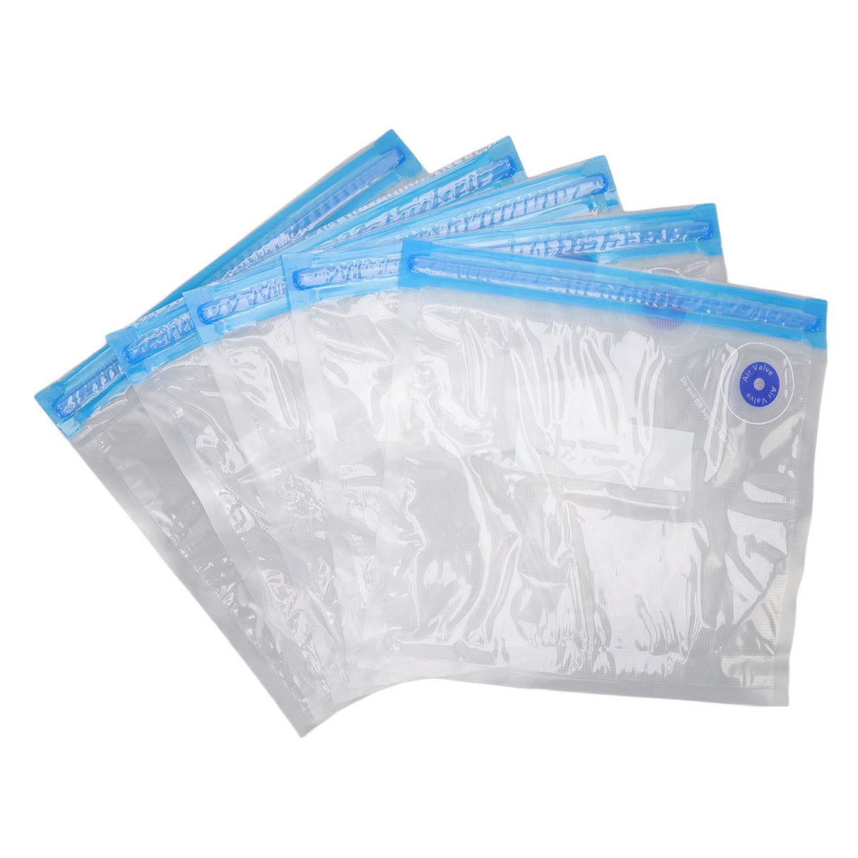 10pcs Food Vacuum Bag 22x21cm Household Thickened Transparent Food Grade Vacuum Sealer Bag for Kitchen