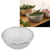 Stainless Steel Strainer Colander Fast Drainage 24CM Diameter Safe Food Grade Material Salad Bowl for Home Kitchen Mesh Screen