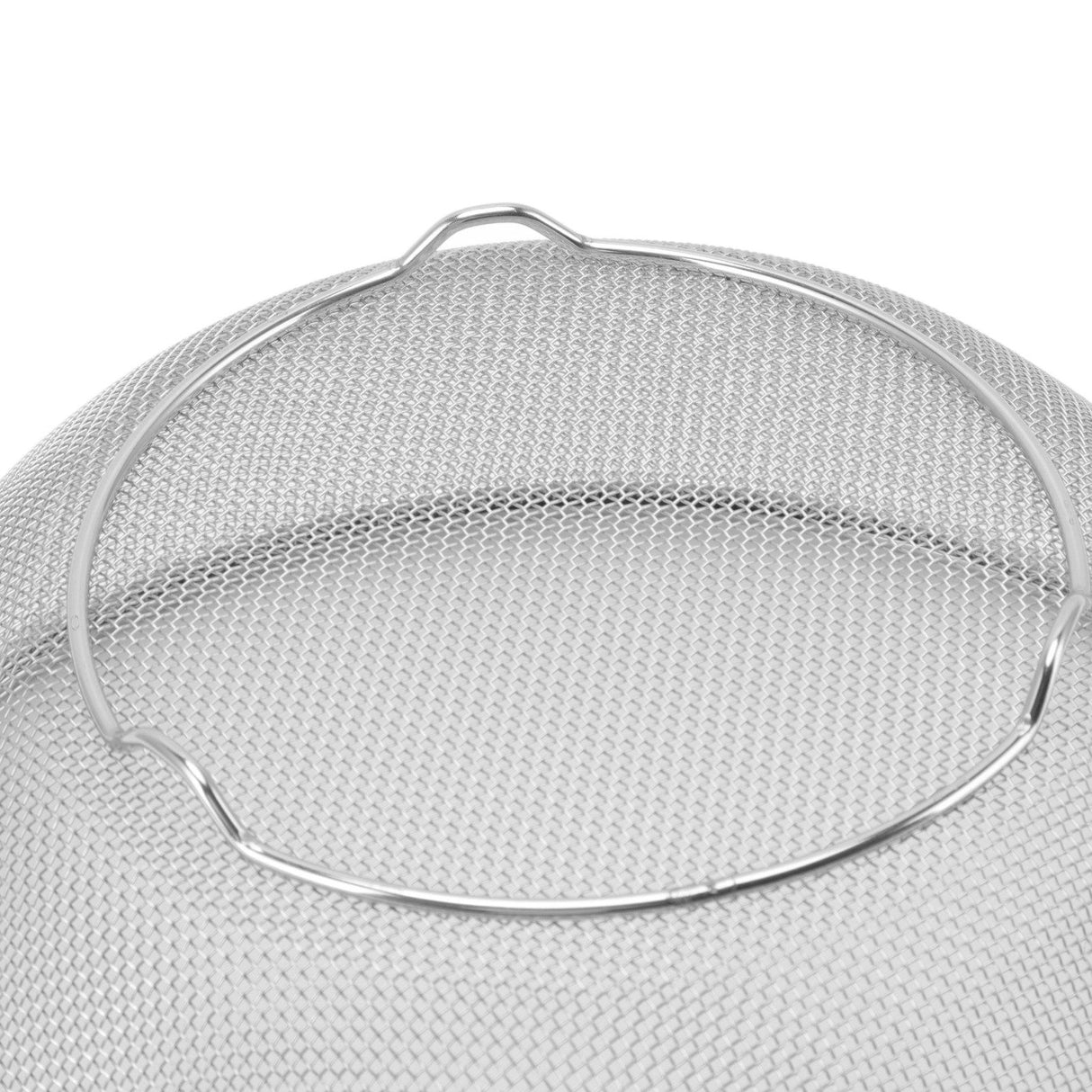 Stainless Steel Strainer Colander Fast Drainage 24CM Diameter Safe Food Grade Material Salad Bowl for Home Kitchen Mesh Screen