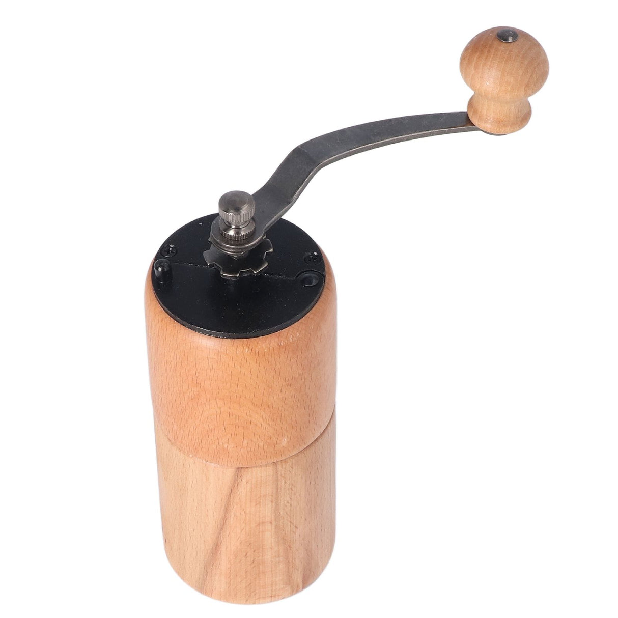 Manual Coffee Grinder Adjustable Coarseness Quiet Portable Wooden Hand Crank Coffee Mill for Home Cafe L