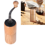 Manual Coffee Grinder Adjustable Coarseness Quiet Portable Wooden Hand Crank Coffee Mill for Home Cafe L